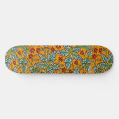 Betty's gele bloemen skateboard (Horizontaal)