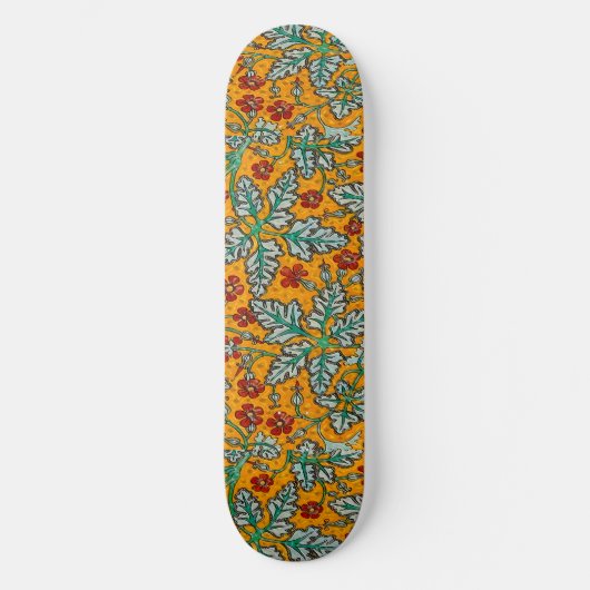 Betty's gele bloemen skateboard (Voorkant)