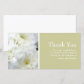 Betuiging van medeleven dank je bedankkaart (Voorkant / Achterkant)