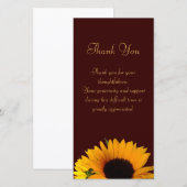 Betuiging van medeleven dank je bedankkaart (Voorkant / Achterkant)