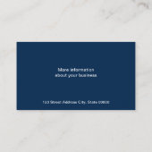 Beugels (diepblauw) visitekaartje (Achterkant)