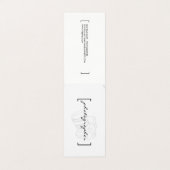 Beugels / Fotograaf Visitekaartjes (Buitenkant ongevouwen)