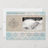 Beuk van de baby aankondiging (Voorkant)