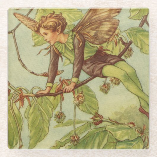 Beukenboom — Melk van Vision Studio Glazen Onderzetter (Voorkant)