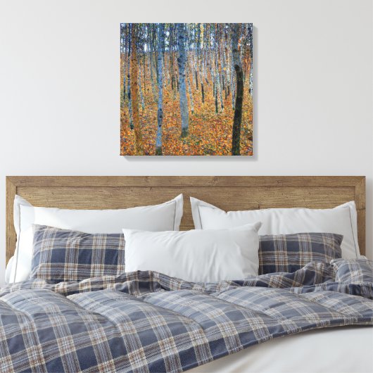 Beukenbos I | Gustav Klimt | Canvas Afdruk (Insitu (Slaapkamer))