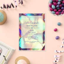 Beurre Anniversaire Invitation Acrylique