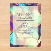 Beurre Anniversaire Invitation Acrylique (Recto)