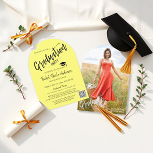 Beurre Arche Jaune Photo Invitation Grad