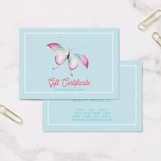 Beurre Bohémien mignon Certificat cadeau d'entrepr (Bureau)