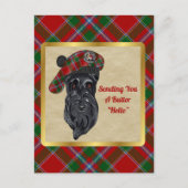 Beurre Clan Badge & Carte Postale Tartan (Devant)