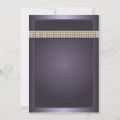 Beurre clouté violet Invitations de mariage de pap (Dos)