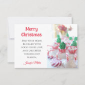 Beurre Cookie Exchange Recette Carte de Noël (Devant)