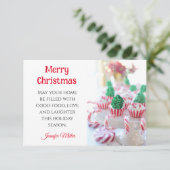 Beurre Cookie Exchange Recette Carte de Noël (Debout devant)