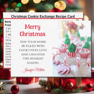 Beurre Cookie Exchange Recette Carte de Noël