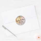 beurre corps or blush rose classique rond sticker (Enveloppe)