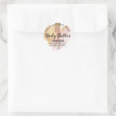 beurre corps or blush rose classique rond sticker (Sac)