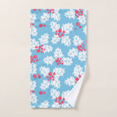 Beurre creux sur bleu (Serviette à main)