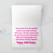 Beurre d'arachide comique de Gherkin sur la carte  (Intérieur)