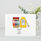 Beurre d'arachide et Faire-part de mariage de miel (Debout devant)
