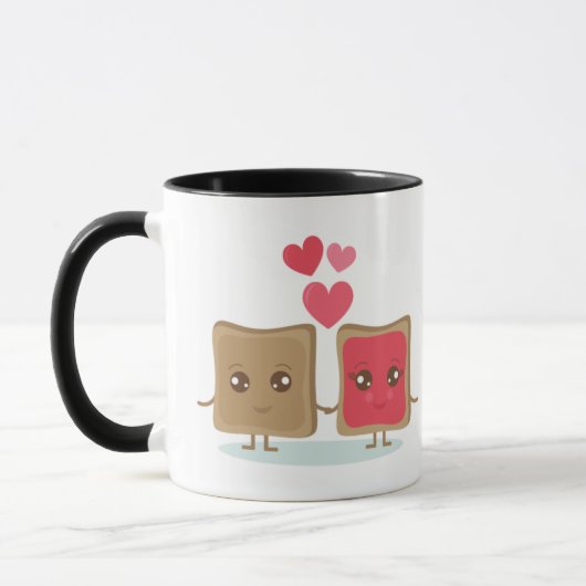 Beurre d'arachide et gelée 11 oz Combo Mug (Gauche)
