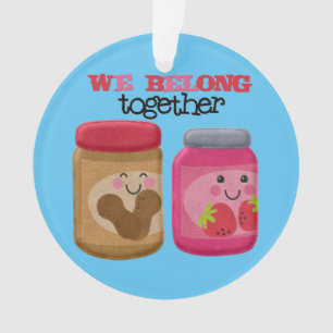 Beurre d'arachide et ornement de Noël de gelée