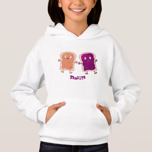 Beurre d'arachide mignonne et caricature sandwich  (Devant)