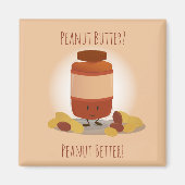 Beurre d'arachide mignonne | Magnet (Devant)