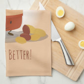 Beurre d'arachide mou| Serviette de cuisine (Quart Plié)