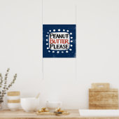 Beurre d'arachide S'il vous plaît Poster Wall Art (Cuisine)