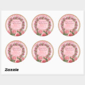 Beurre de corps Sticker floral classique rond (Feuille)