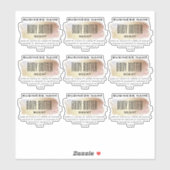 Beurre de corps transparent Étiquette étincelles d (Feuille)