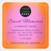 Beurre de logo Étiquette de produit de savon cosmé (Devant)