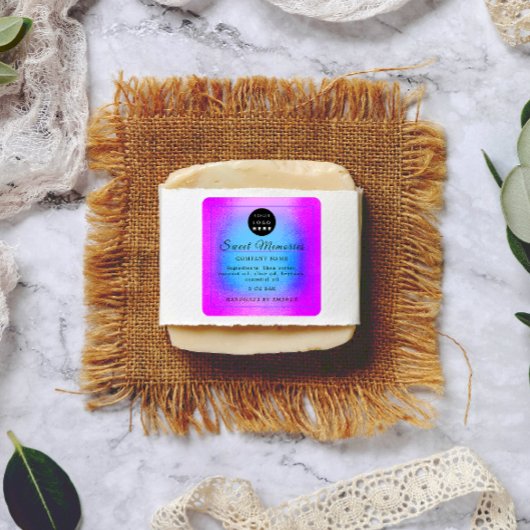 Beurre de logo Étiquette de produit de savon cosmé