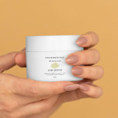 Beurre de lotus jaune étiquette cosmétique