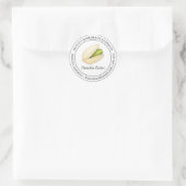 Beurre de pistache étiquette moderne (Sac)