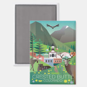 Beurre de poitrine, Aimant de réfrigérateur du Col (Recto/Verso)