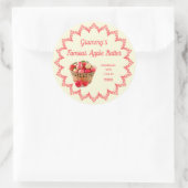 Beurre de pomme fait maison Étiquette alimentaire  (Sac)