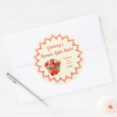 Beurre de pomme fait maison Étiquette alimentaire  (Enveloppe)