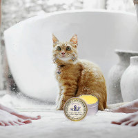 Beurre de talon Étiquette Lavande Or de la fleur