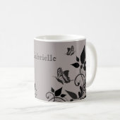 Beurre d'ébène Mug Floral (Devant droit)