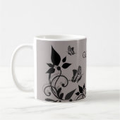 Beurre d'ébène Mug Floral (Gauche)