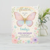 Beurre délicat Invitation d'anniversaire (Debout devant)