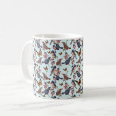 Beurre d'oiseaux Mug florale (Devant gauche)
