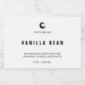 Beurre du corps grand Étiquette de pot (Étiquettes simples)