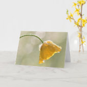 Beurre du matin Bonne carte de voeux d'anniversair (Fleur jaune)