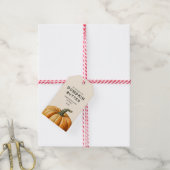 Beurre fait maison citrouille nourriture Étiquette (Avec de la ficelle)