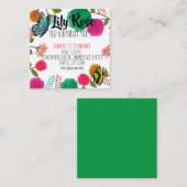 Beurre floral d'aquarelle mou Invitation d'anniver (Devant / Derrière)