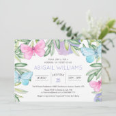 Beurre Garden Classic Baby shower Invitation (Debout devant)