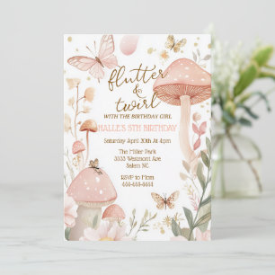 Beurre invitation anniversaire Fairy rose annivers