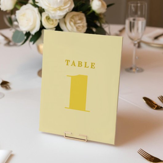 Beurre Jaune Numéro de table simple